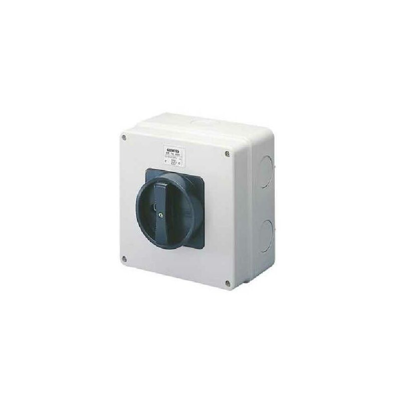 foto del prodotto gw70401 interruttore rotativo da parete di comando 2 moduli 16a ip65