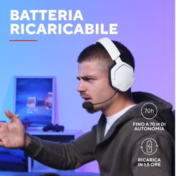 foto del prodotto gxt493w carus wireless headset whit