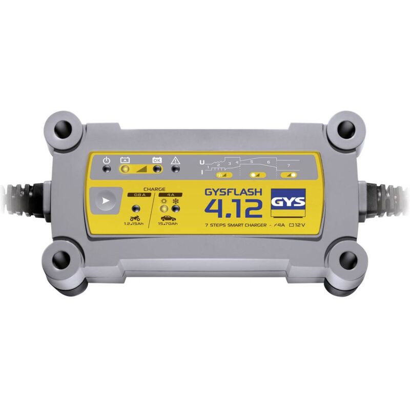 foto del prodotto gys caricabatterie piombo 12v 0.8 4a da 1,2 a 90ah flash 4.12