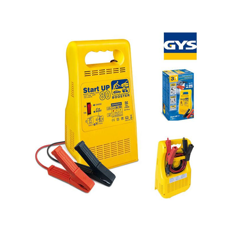 foto del prodotto gys caricatore avviatore tester 3in1 12v start up 80