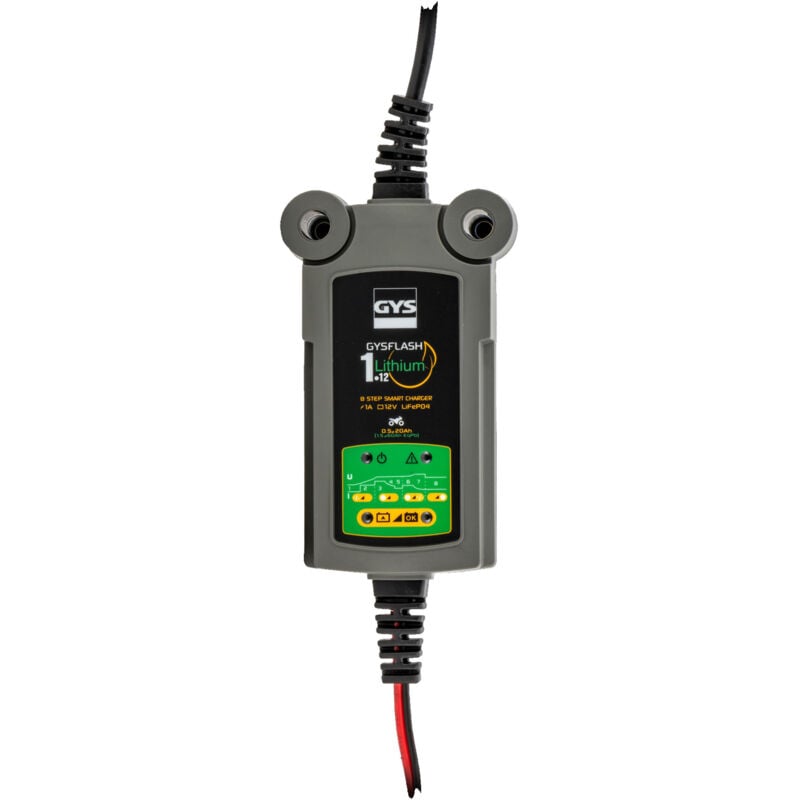 foto del prodotto gys flash lithium 1.12 caricabatterie da moto per batterie da 12 v
