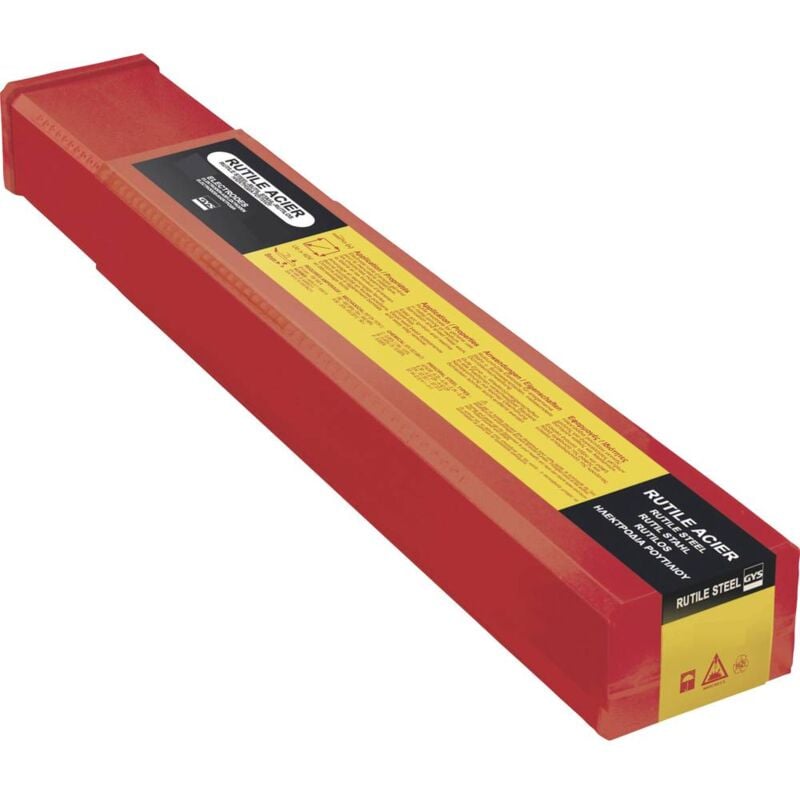 foto del prodotto gys rutil e6013 2,5 mm elettrodi per saldatura 75 pz. x l 2.5 mm x 350 mm 60 100 a