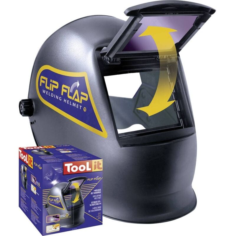 foto del prodotto gys toolit flip flap 042513 casco di saldatura en 166, en 168, en 175 nero