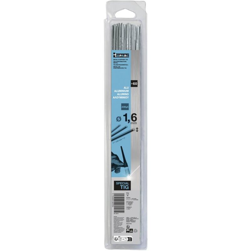 foto del prodotto gys toparc wig elettrodi per saldatura 60 pz. x l 1.6 mm x 330 mm