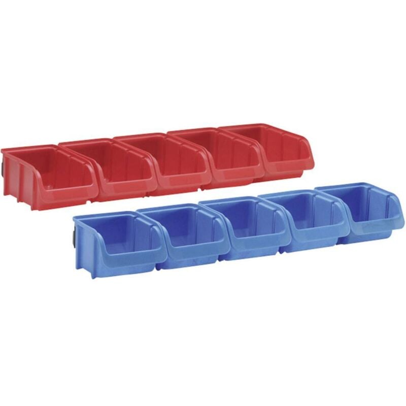 foto del prodotto h nersdorff 656820 cassetta impilabile da magazzino rosso, blu 1 kit