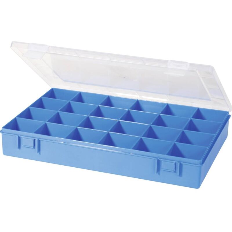 foto del prodotto h nersdorff scatola minuteria l x l x a 335 x 225 x 55 mm scomparti 24 suddivisione fissa