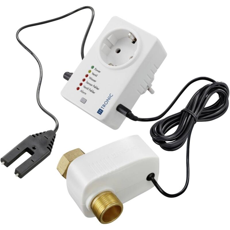 foto del prodotto h tronic 1114725 wss 1 rilevatore acqua con sensore esterno rete elettrica, via presa di corrente