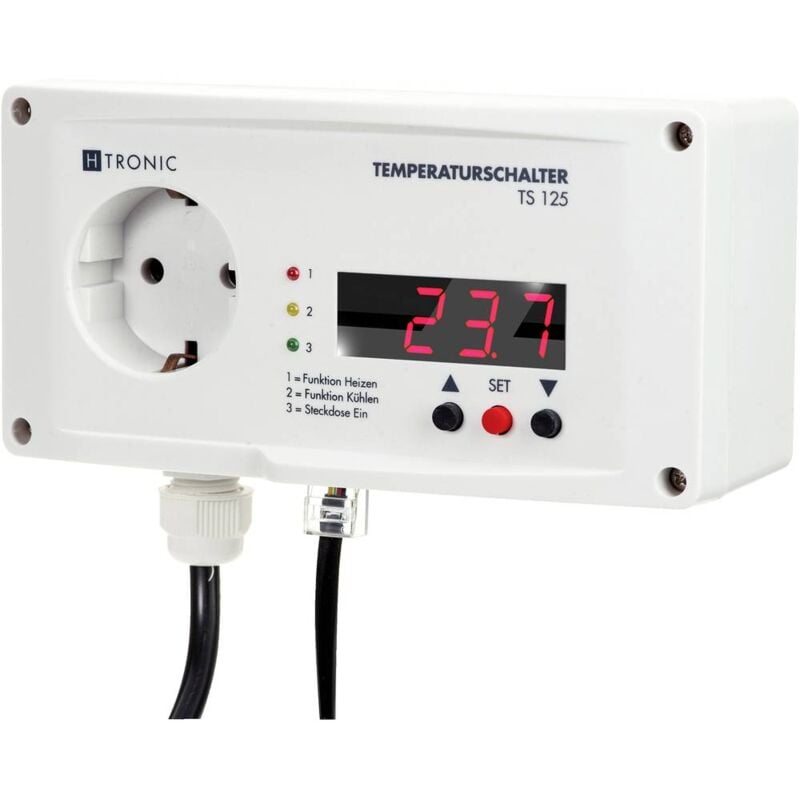 foto del prodotto h tronic ts 125 interruttore di temperatura 55 125 c 3000 w