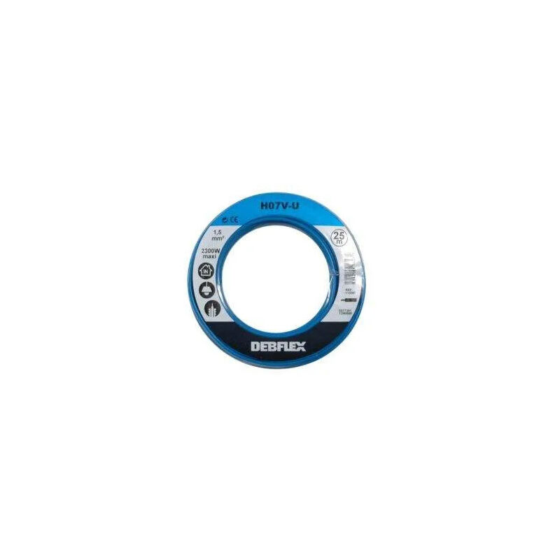 foto del prodotto h07 v u 1,5 mm2 cavo rigido ame, blu, 25 metri