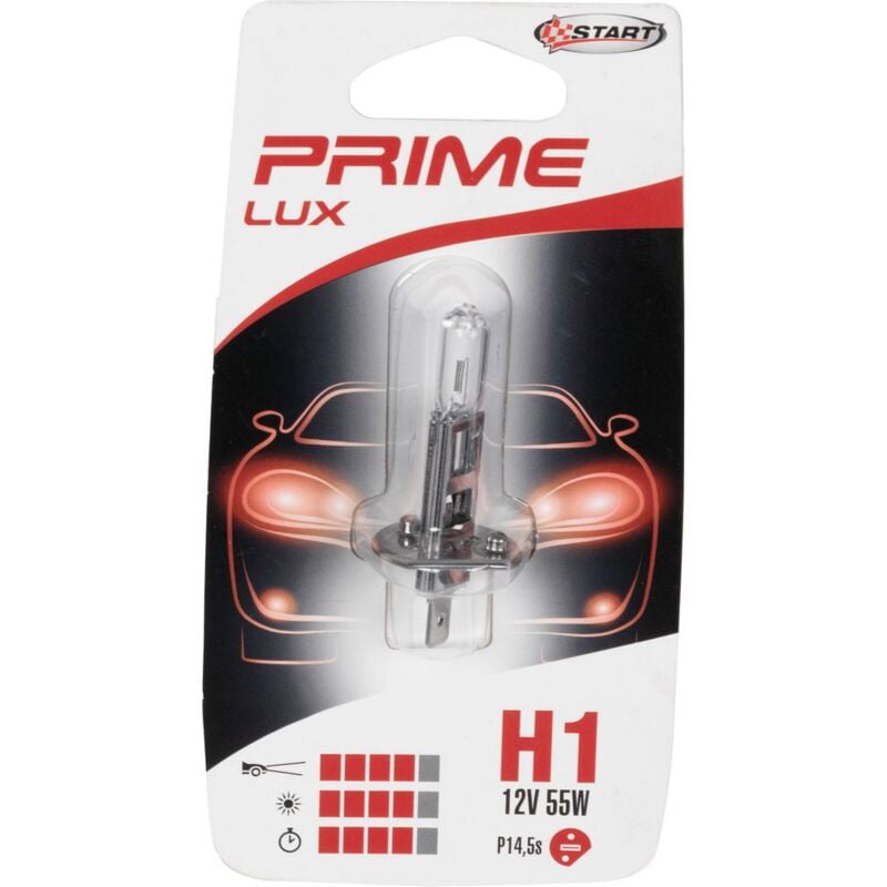 foto del prodotto h1 lampadina singola alogena per luci auto 12v 55w p14,5s