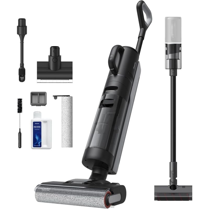 foto del prodotto h12 dual lavapavimenti 4 in 1, aspirapolvere senza fili per superfici multiple, pulizia dei bordi, autopulizia con asciugatura ad aria calda, scopa