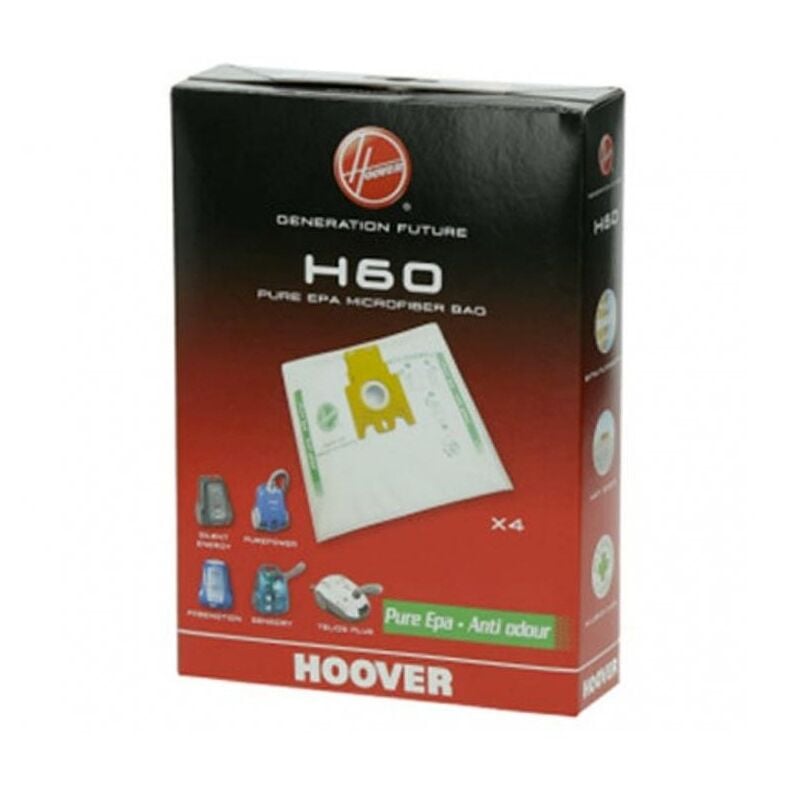 foto del prodotto h60 4pz sacchetti hoover sensory freemotion originali