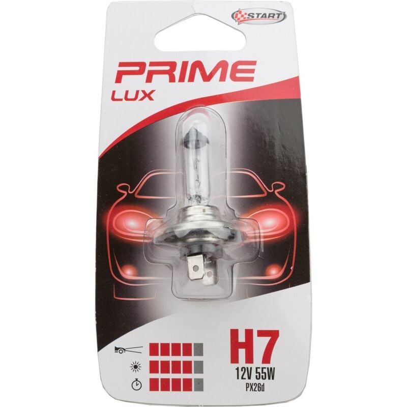 foto del prodotto h7 lampadina singola alogena per luci auto 12v 55w px26d
