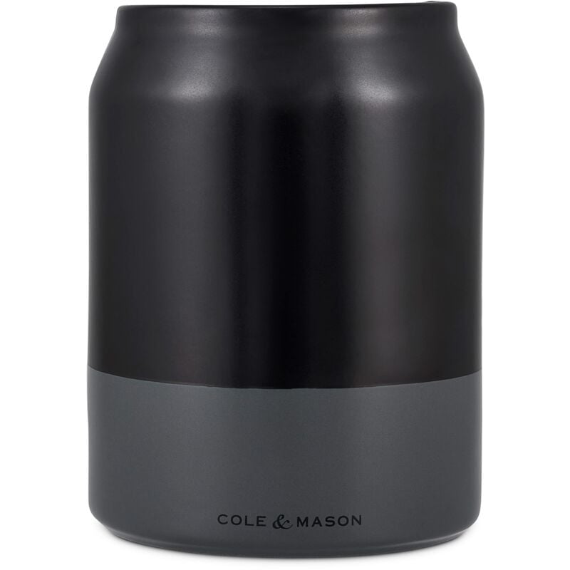 foto del prodotto h822140 linton vaso porta utensili da cucina, ceramica, nero, grigio, 160mm x 120mm, barattolo organizer cucina per utensili cole mason