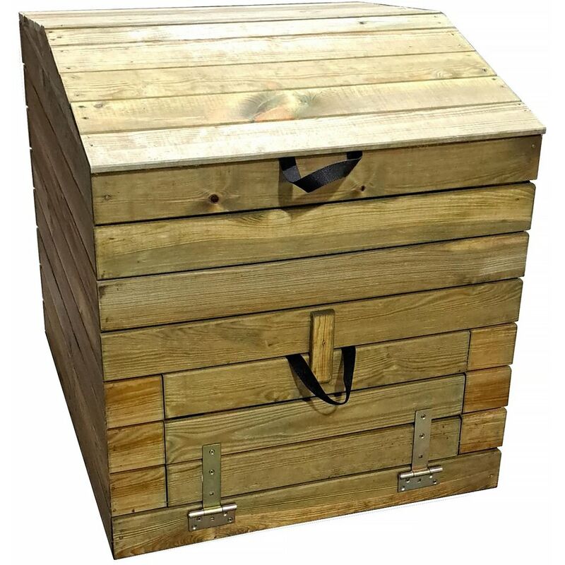 foto del prodotto habitat et jardin compostiera in legno 500l douglas 80 x 80 x 85 cm