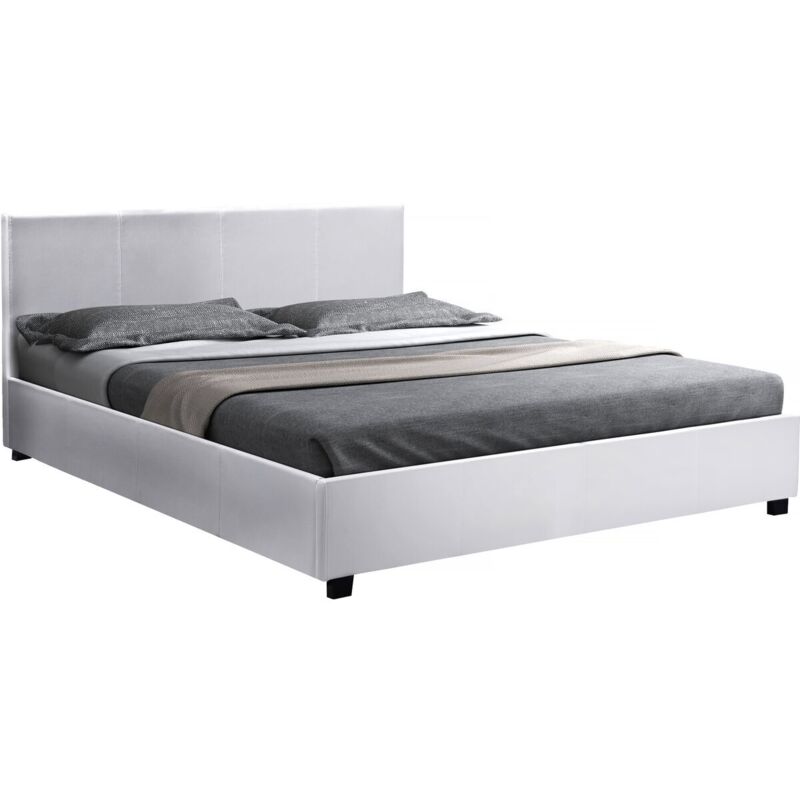 foto del prodotto habitat et jardin letto doppio con contenitore carla 160 x 200 cm bianco