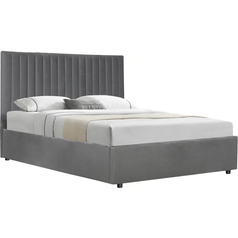 foto del prodotto habitat et jardin letto mia con cassettone 140 x 190 cm grigio