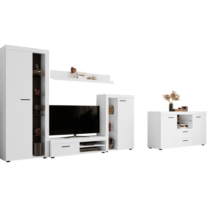 foto del prodotto habitat et jardin set mobili soggiorno tucson 106, bianco