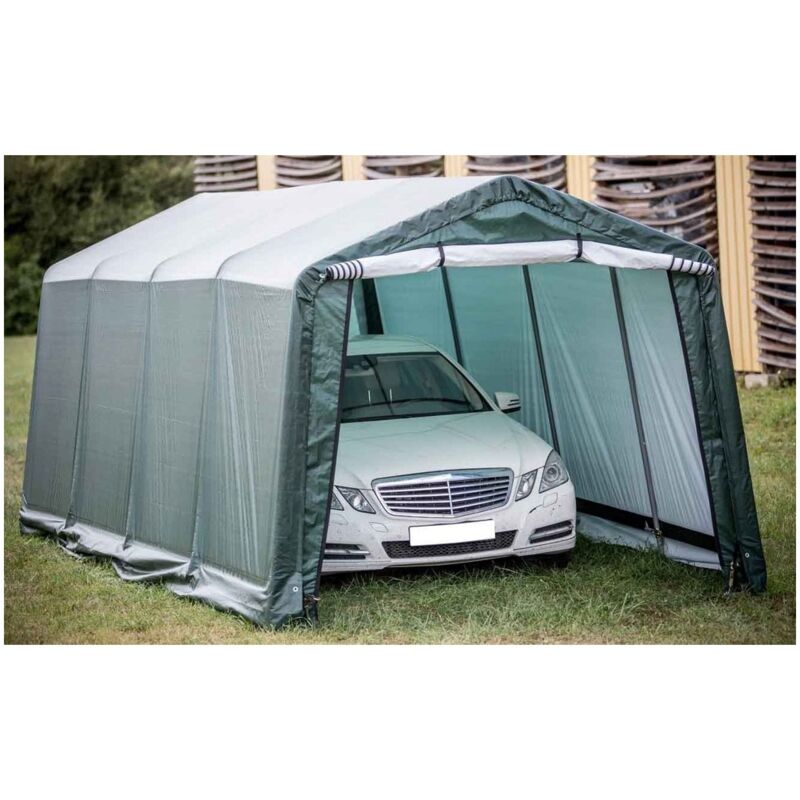 foto del prodotto habrita carport capanno gazebo 3x6 garage rimessa per attrezzi posto auto impermeabile