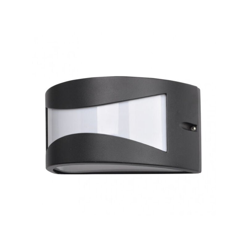 foto del prodotto hadar lampada da parete per esterni alluminio 1xe27 nero ip44 13x25x12 cm