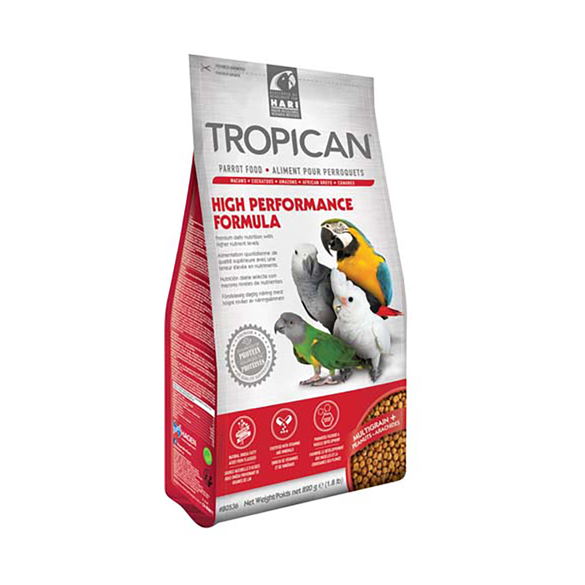 foto del prodotto hagen hari tropican high performance formula granuli 820 gr mangime per uccelli 1 ordine scegli lo sconto bzr5 bzr20 200 punti fedelt 
