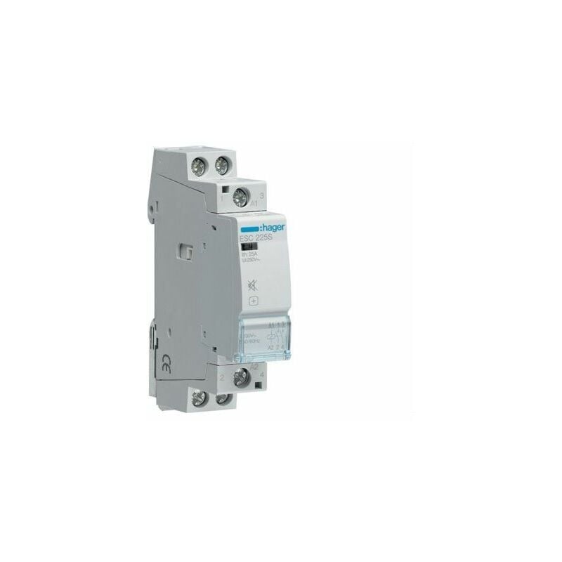foto del prodotto hager esc225s contattore silenzioso 25a 2no 230v