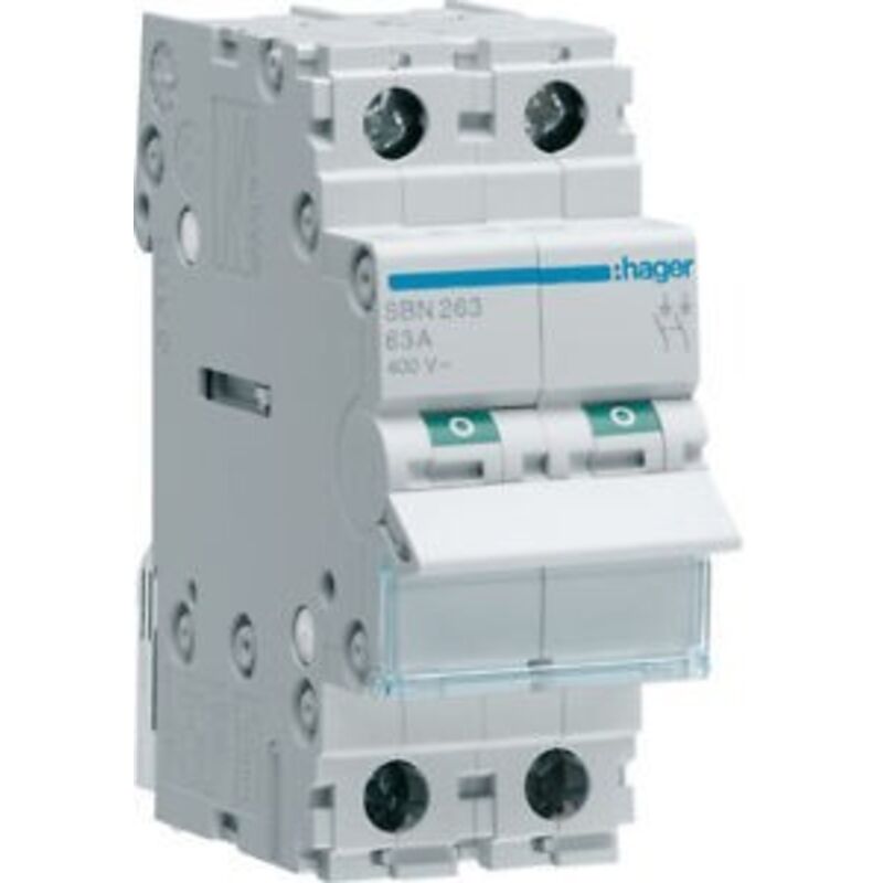 foto del prodotto hager interruttore automatico 1p n 32a 4.5ka c 2m cod. myn532 