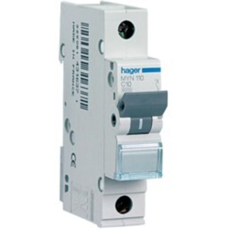 foto del prodotto hager interruttore magnentotermico automatico 1p 16a 4.5ka c 1m cod. myn116 