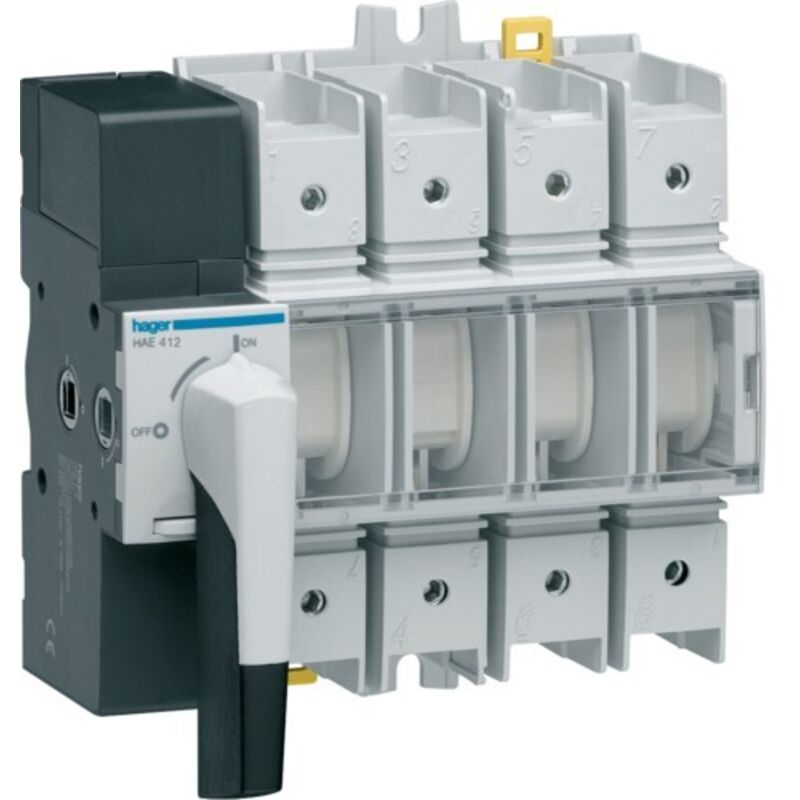 foto del prodotto hager interruttore man. sezionatori 4p x 125a 8m cod. hae412 
