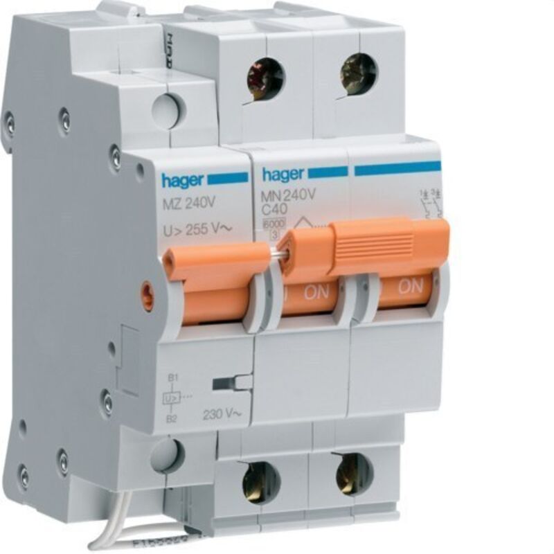 foto del prodotto hager - limitatore di sovratensione permanente 2p 25a m-225v