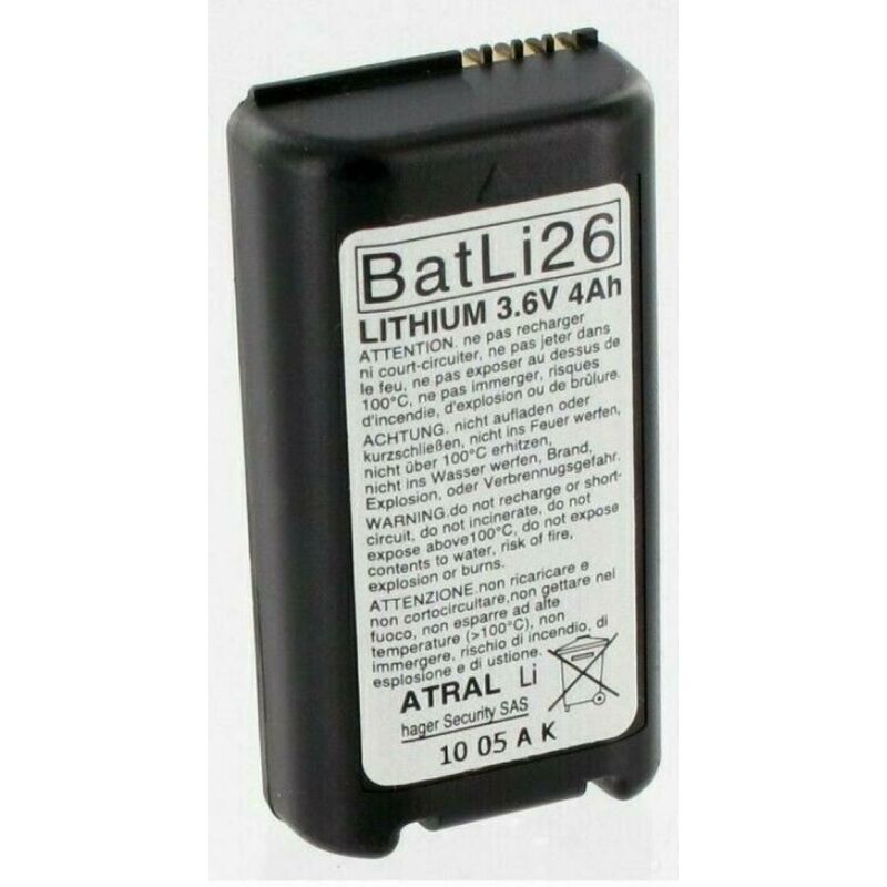 foto del prodotto hager logisty batteria al litio 3,6v 4 ah per apparecchiature e logesty batli26