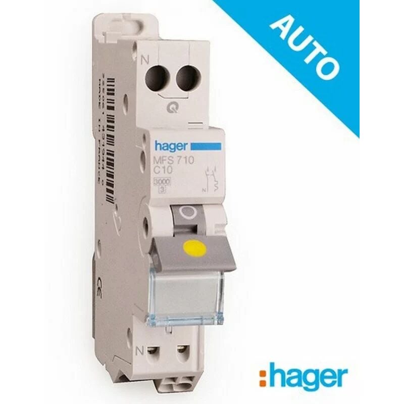 foto del prodotto hager mfs710 disjoncteur lectrique auto phase neutre 10a