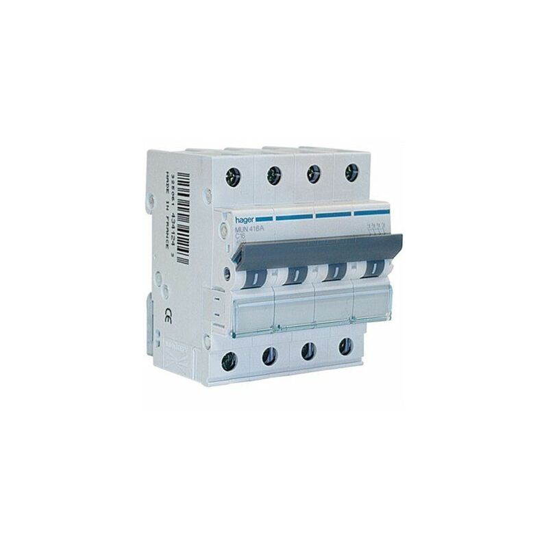 foto del prodotto hager mun416a interruttore 4p 16a curva c 6ka