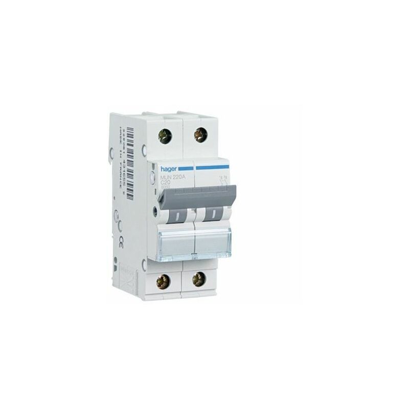 foto del prodotto hager mun516a interruttore 1p n 16a curva c 6ka