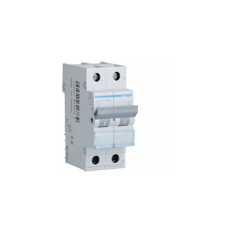 foto del prodotto hager mun540a interruttore 1p n 40a curva c 6ka
