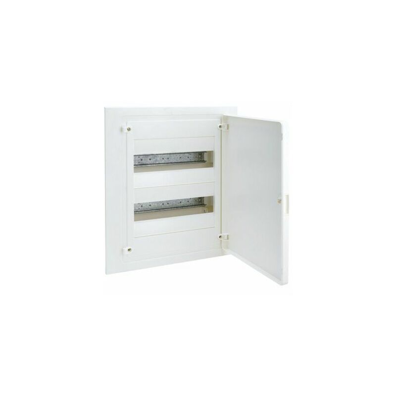 foto del prodotto hager vf212pe quadro elettrico da incasso vf golf con fascia 2 file 24 moduli bianco opaco