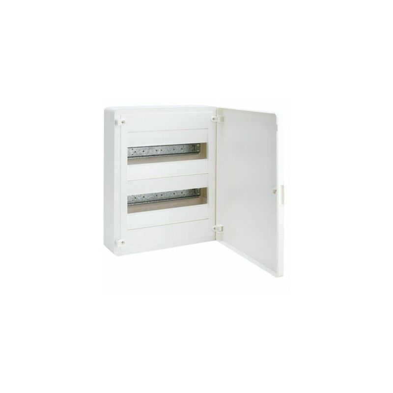 foto del prodotto hager vs212pe quadro elettrico vf golf surface a 2 file 24 moduli bianco opaco striscia