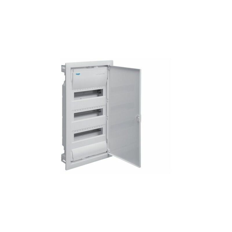 foto del prodotto hager vu36ep quadro elettrico da incasso con 36 moduli 3 file golf vu porta bianca opaca