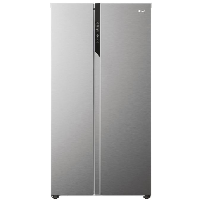 foto del prodotto haier hsr5918dnmp frigorifero side by side 90 serie 5 528 litri classe d no frost platinum inox