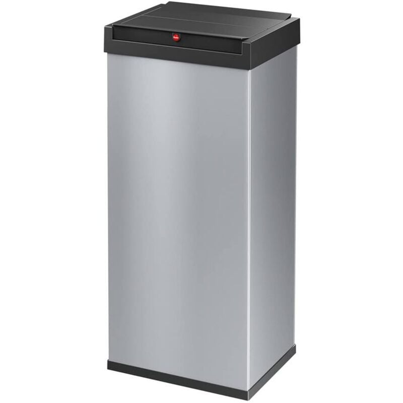 foto del prodotto hailo big box swingn0860 221 ampia pattumiera 52l, argento