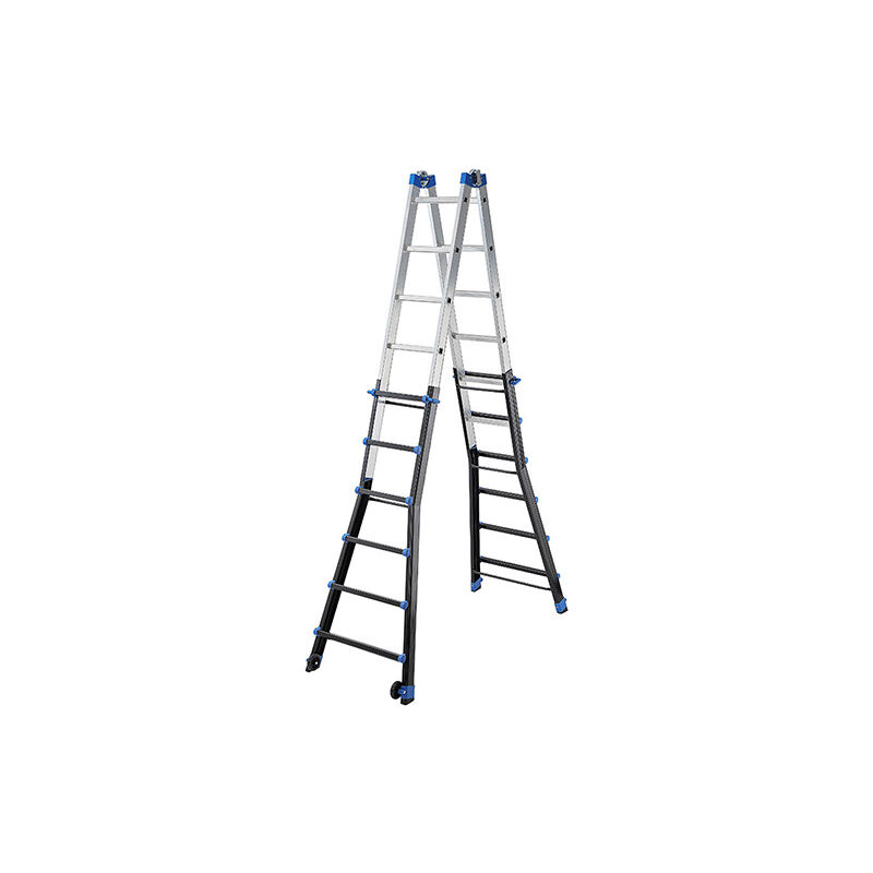 foto del prodotto hailo scala articolata 4x6 pioli lunghezza 6.36m al075