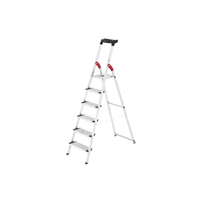 foto del prodotto hailo scaletta 6 gradini altezza massima di lavoro 3.28m 8816 001