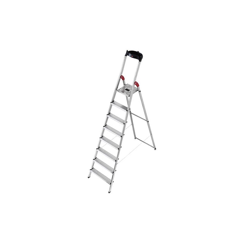 foto del prodotto hailo scaletta 8 gradini altezza massima di lavoro 3.72m 8508 001
