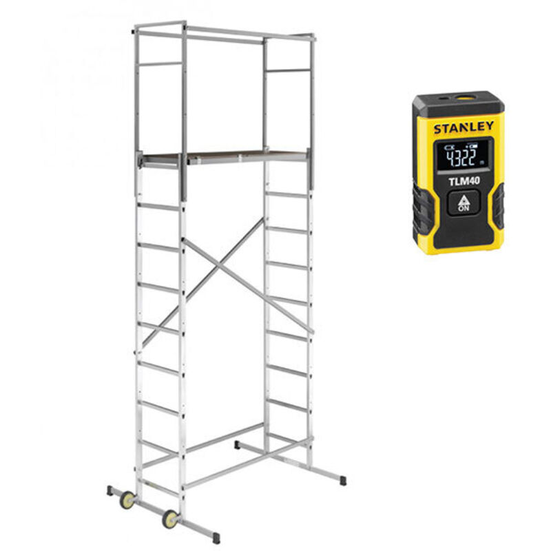 foto del prodotto hailo trabattello domestico altezza di lavoro max. 4.50m scaletta 3 gardini 9475 901 q50 3