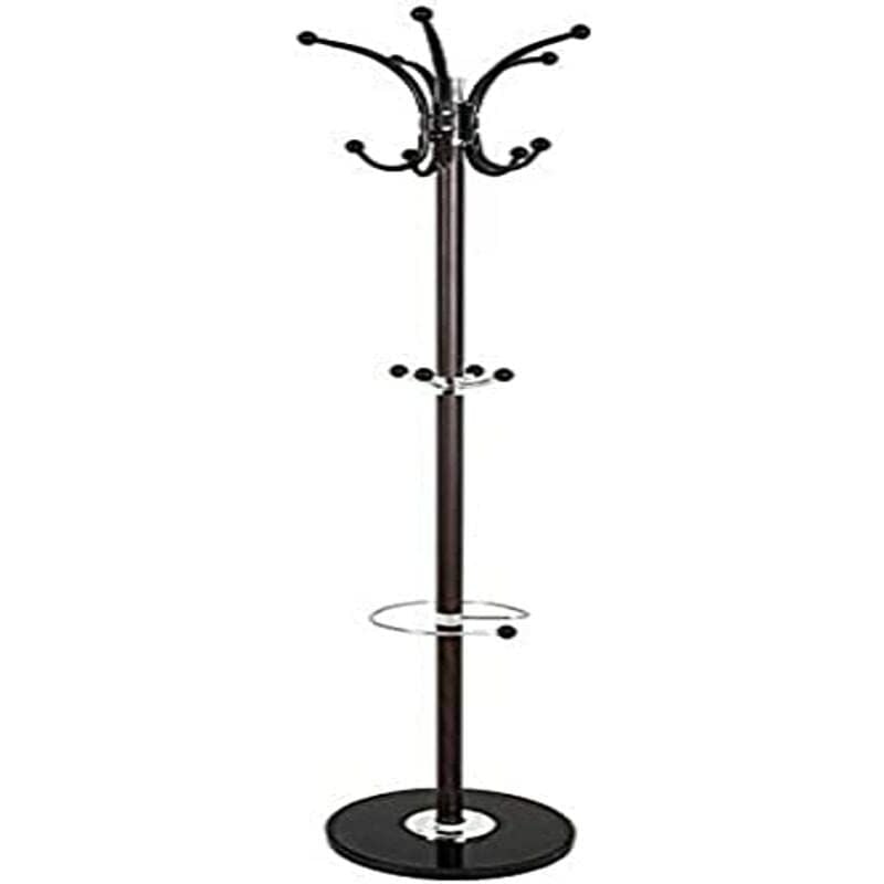 foto del prodotto haku m bel appendiabiti marrone, cromo, marmo, legno massiccio, metallo dim. a 171 cm x 39 cm, stile moderno