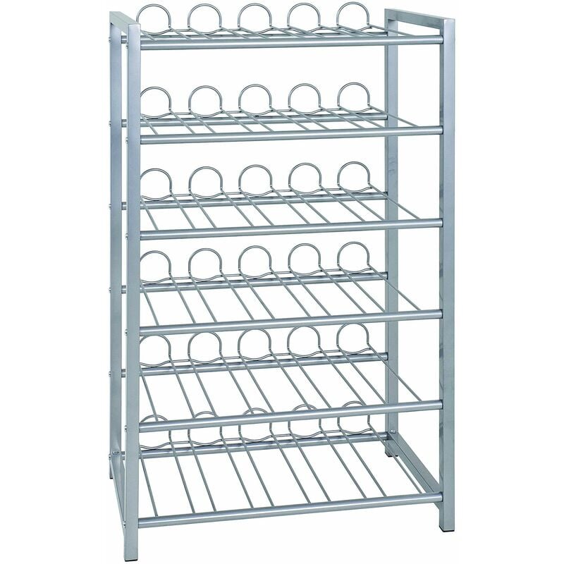 foto del prodotto haku m bel portabottiglie alu, metallo dim. l 54 cm x a 90 cm x p 31 cm, stile moderno