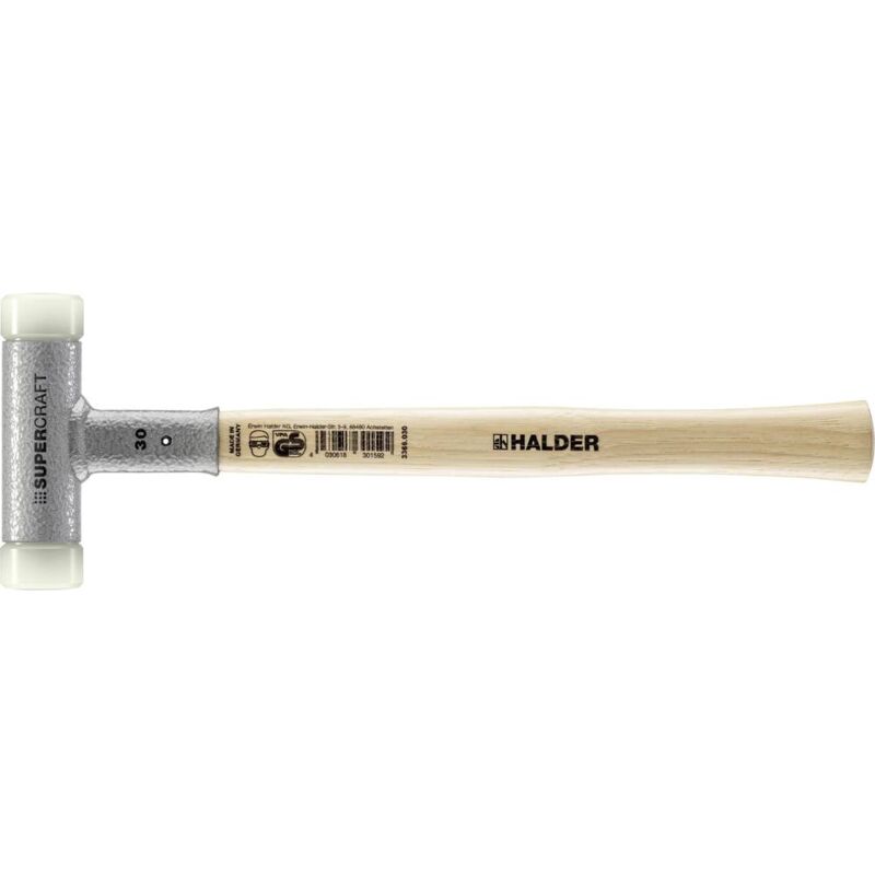 foto del prodotto halder supercraft 3366.030 mazzuola manico ergonomico, duro, antirimbalzo 460 g 330 mm 1 pz.