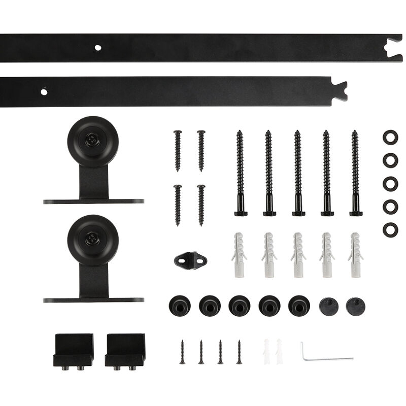 foto del prodotto haloyo 200cm ferramenta per porte scorrevoli sistema per ante scorrevoli porta scorrevole in vetro ganci a t