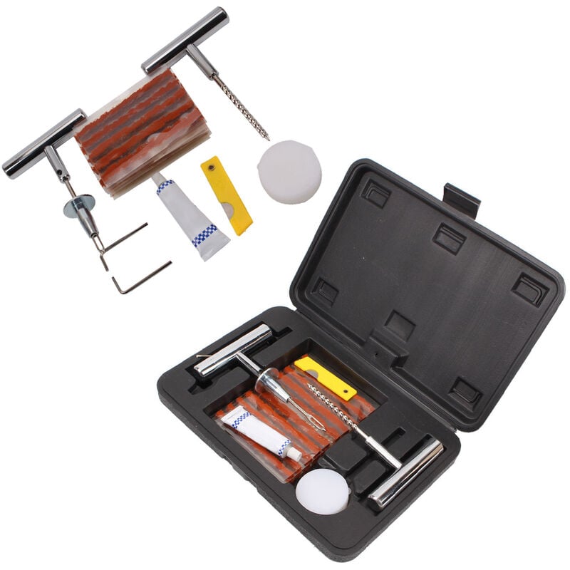 foto del prodotto haloyo 27pz kit riparazione pneumatici, kit di riparazione gomme