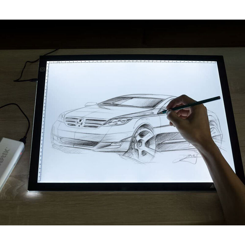 foto del prodotto haloyo a3 copyboard tappetino luminoso a led luminosita 47 34,5 0,5 cm